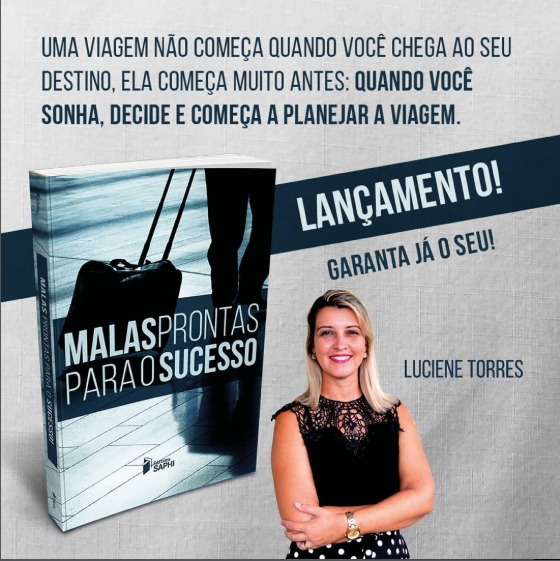 Livro Malas Prontas para o Sucesso e Luciene Torres